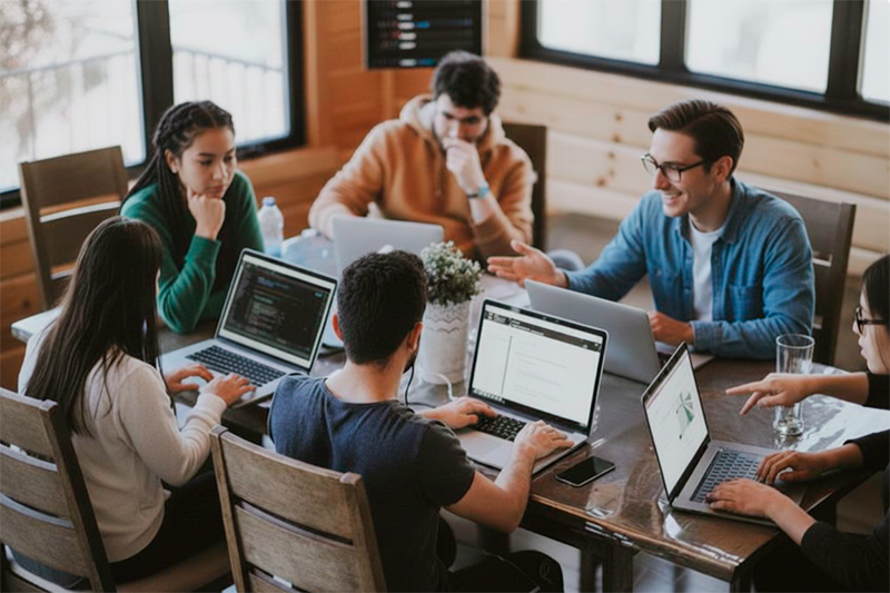 Equipo IDT trabajando